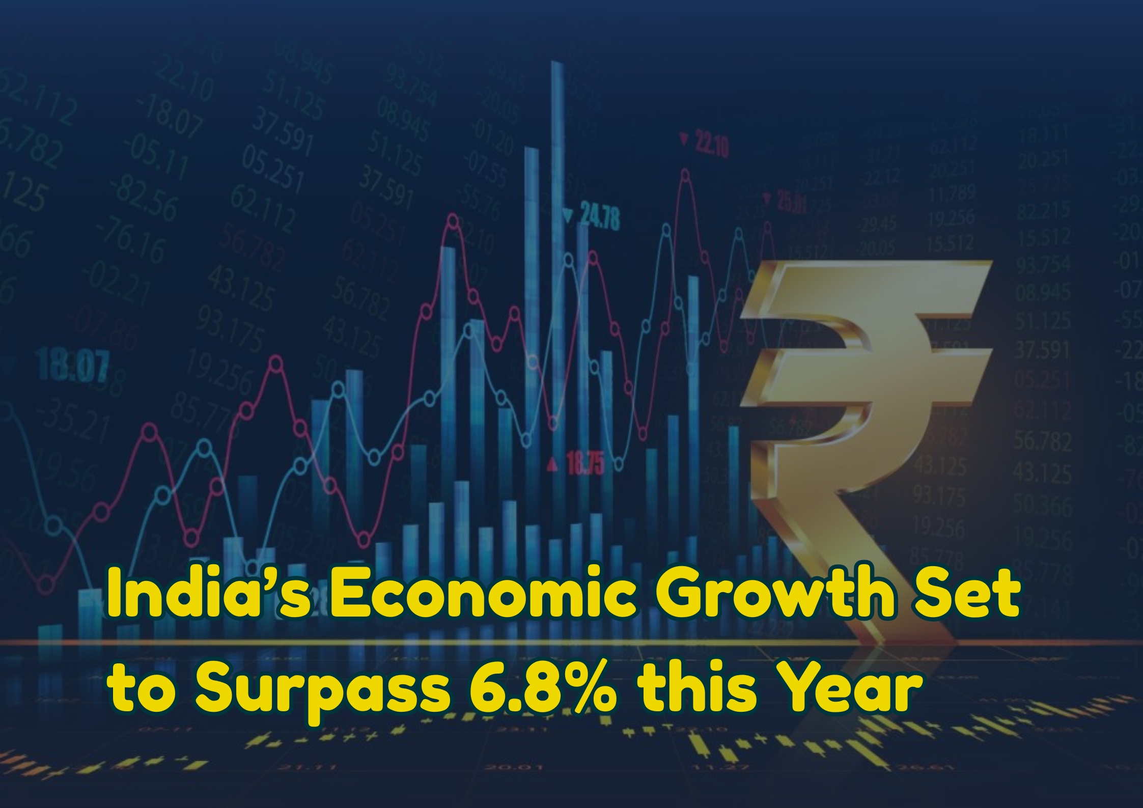 India’s Economic Growth Set to Exceed 6.8% This Year